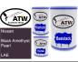 Preview: Nissan, Black Amethyst Pearl, LAE: 500ml Lackdose + 500ml Klarlack + 250ml Härter - Set, von ATW Autoteile West.